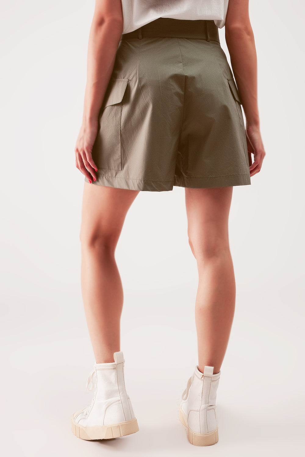 Bermudas largas caqui de pernera ancha Q2