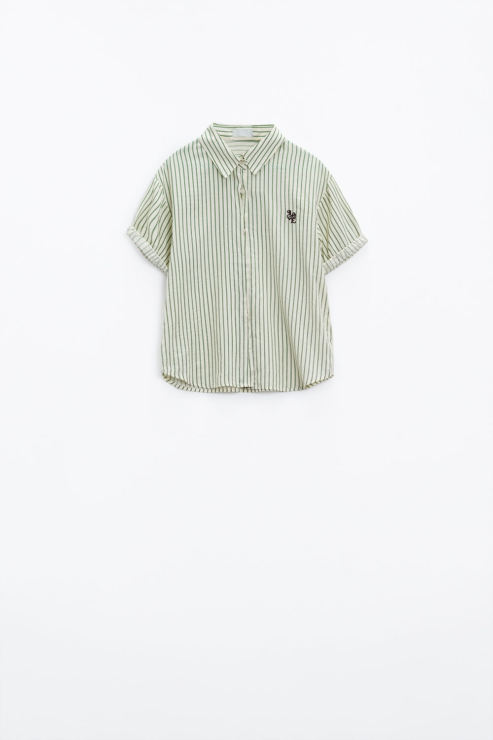 Blusa Blanca A Rayas Con Logo Love En Pecho Q2