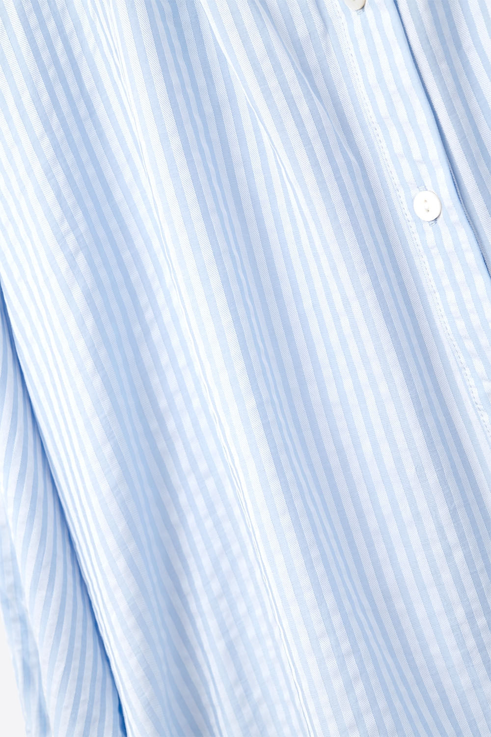 Blusa de Rayas con Mangas Globo en Azul Bebé Q2