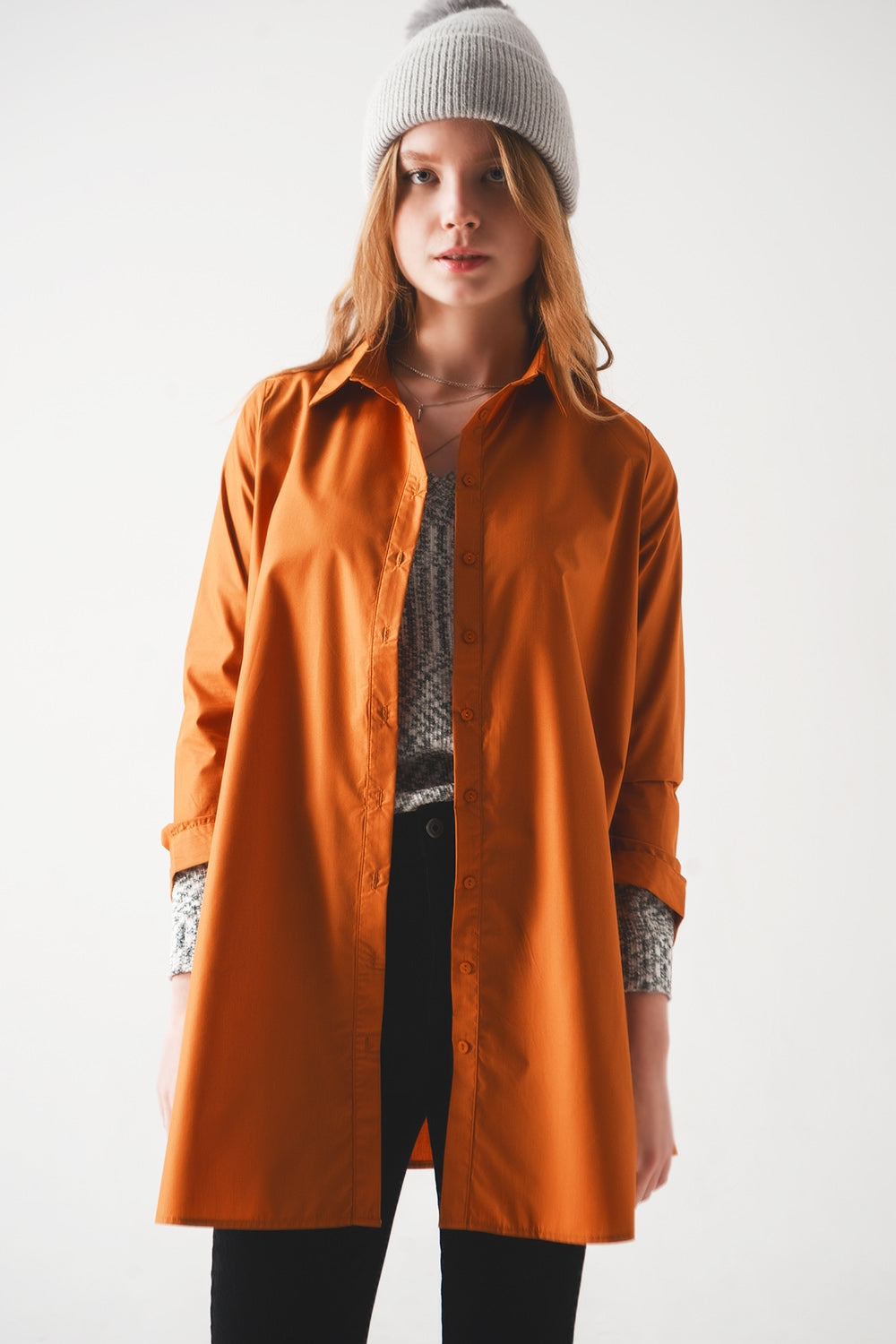 Camisa oversize en óxido de poleline Q2