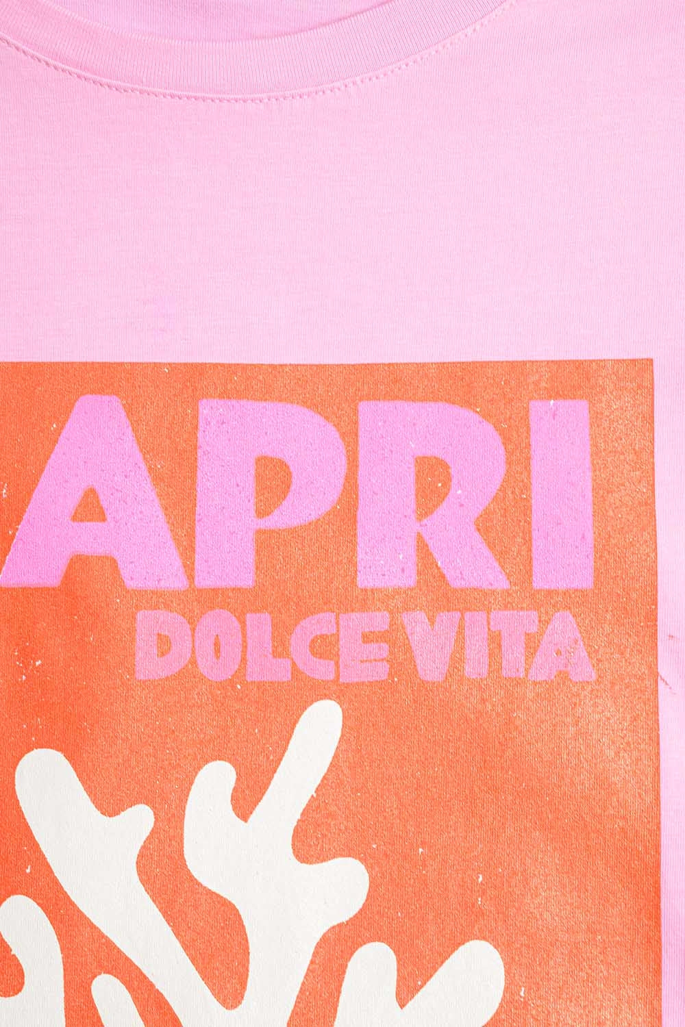 Camiseta Dolce Vita Capri Rosa Bebé Hecha en Italia Q2