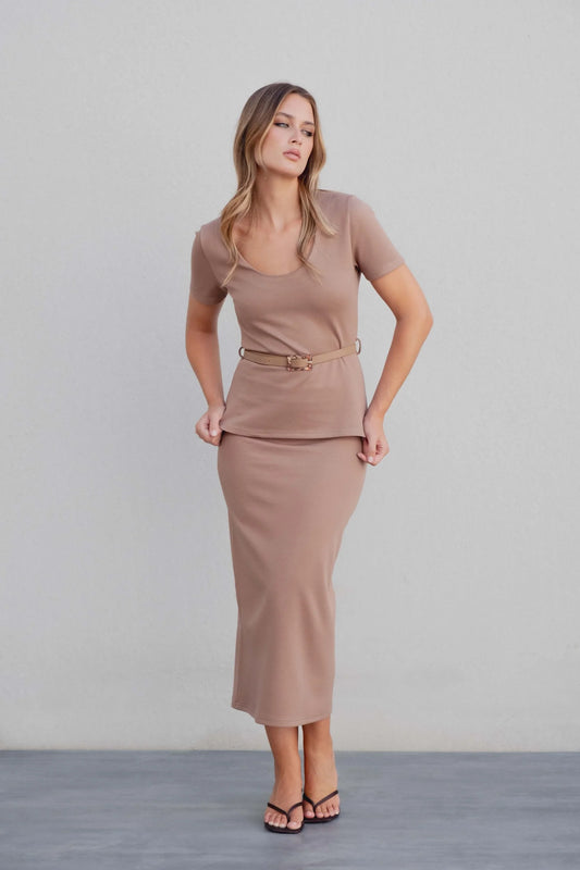 falda midi punto letsgotopaname