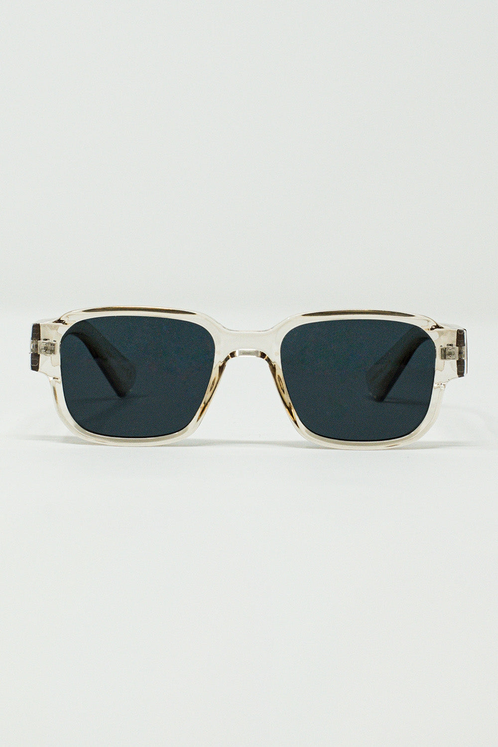Q2 Gafas de sol cuadradas gruesas en amarillo cristal