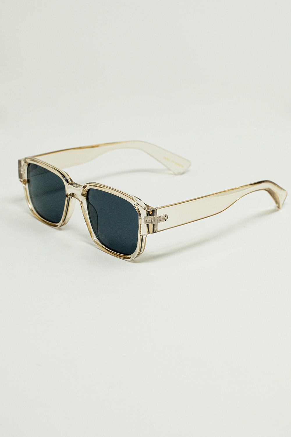Gafas de sol cuadradas gruesas en amarillo cristal Q2