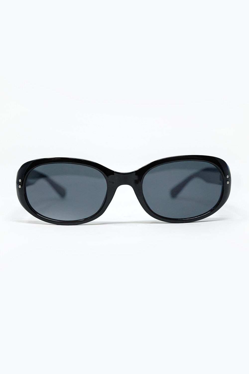 Q2 Gafas de sol ovaladas de acrílico negro