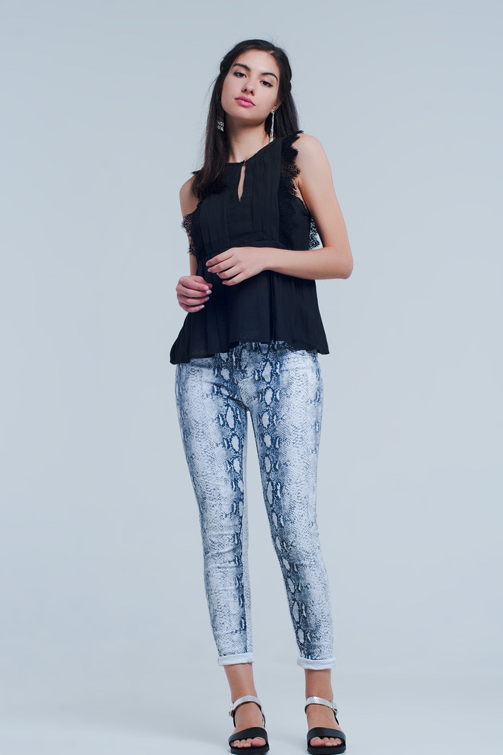 Jeans reversibles en blanco Q2
