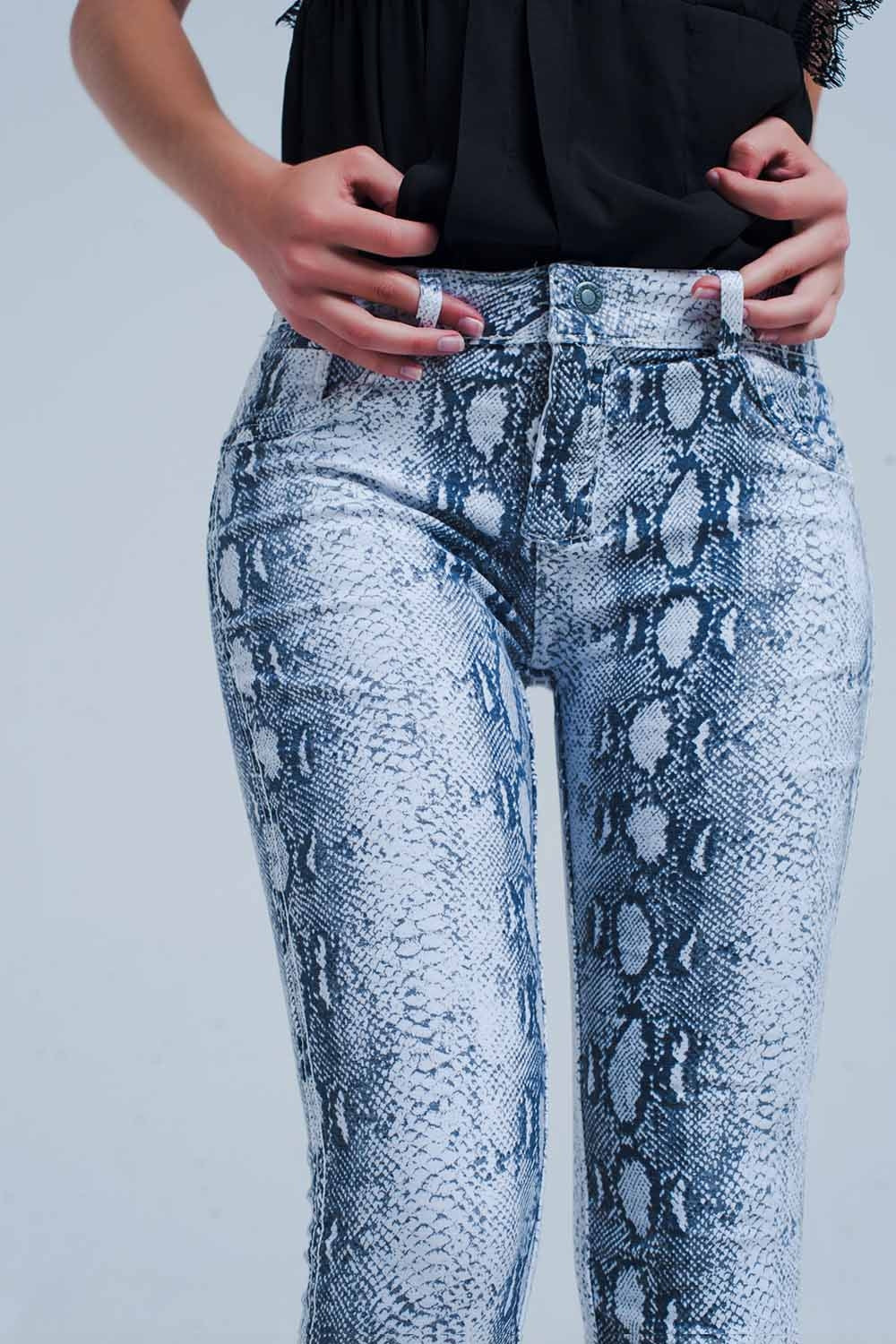 Jeans reversibles en blanco Q2