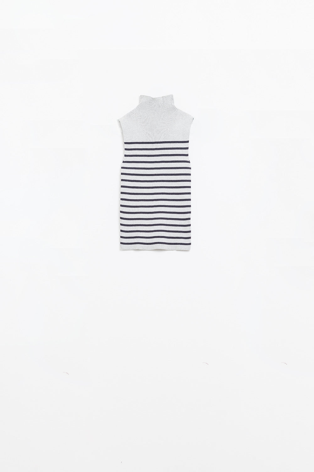Q2 Jersey de rayas Turtle En gris claro