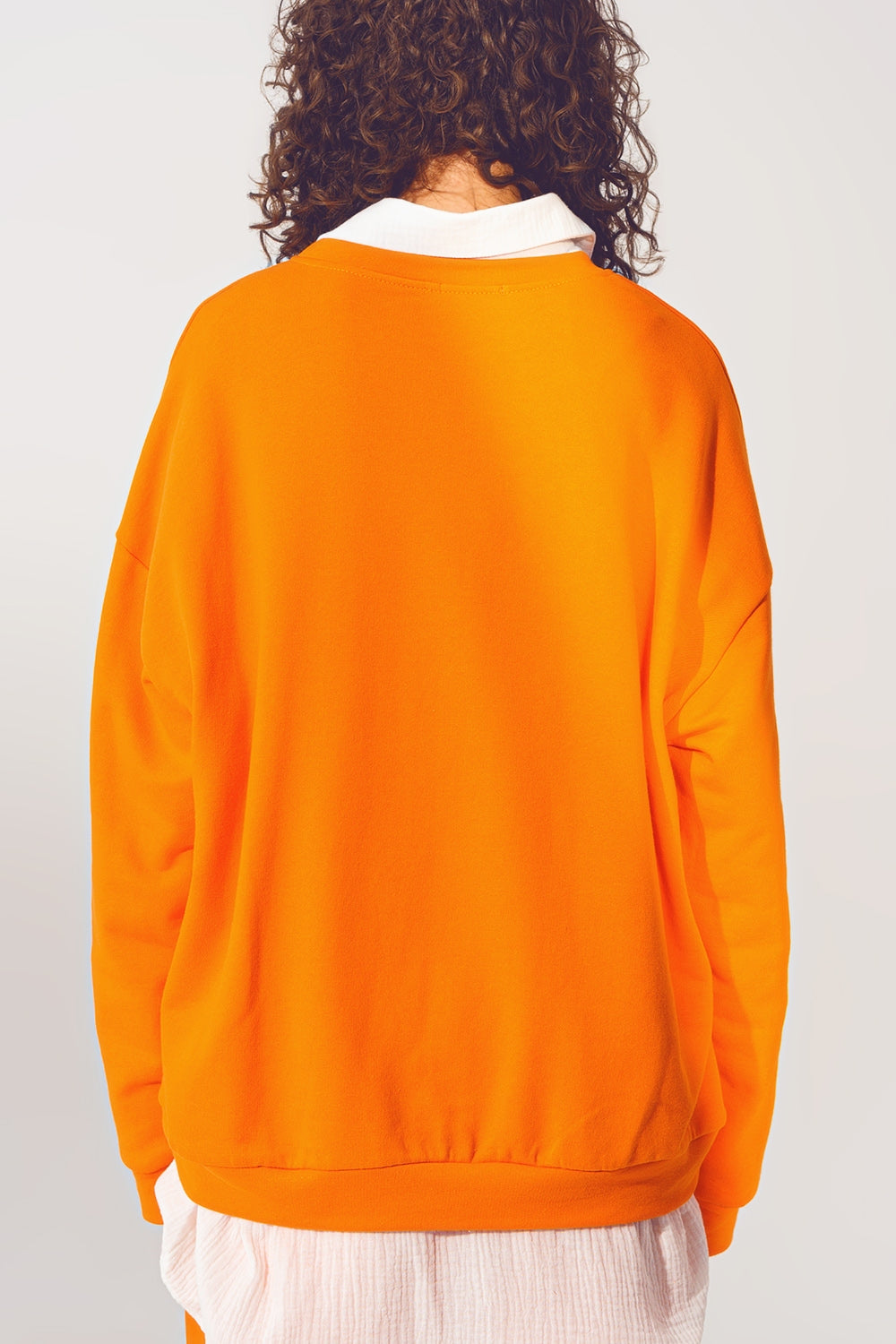 Jersey L'amour Text en Naranja Q2