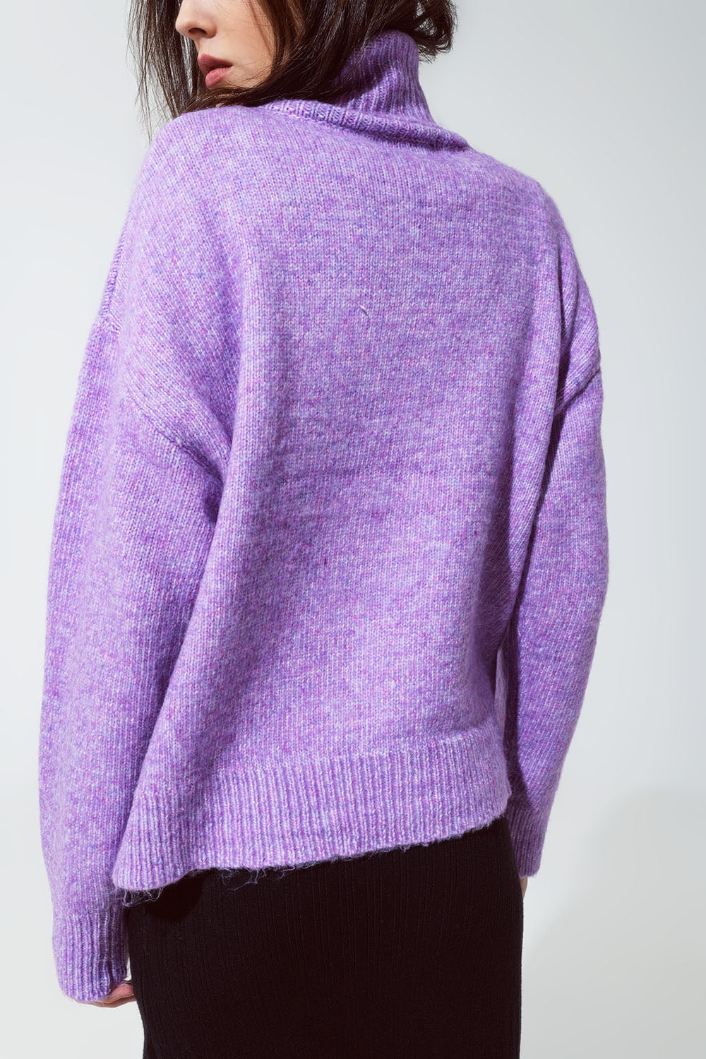 Jersey morado de cuello alto Q2
