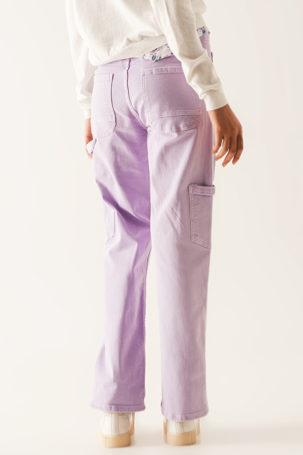 Pantalones cargo en morado Q2