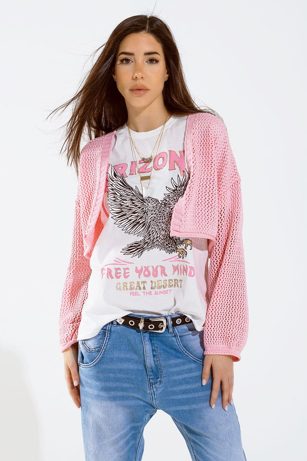 Q2 Rebeca básica de ganchillo en rosa bebé