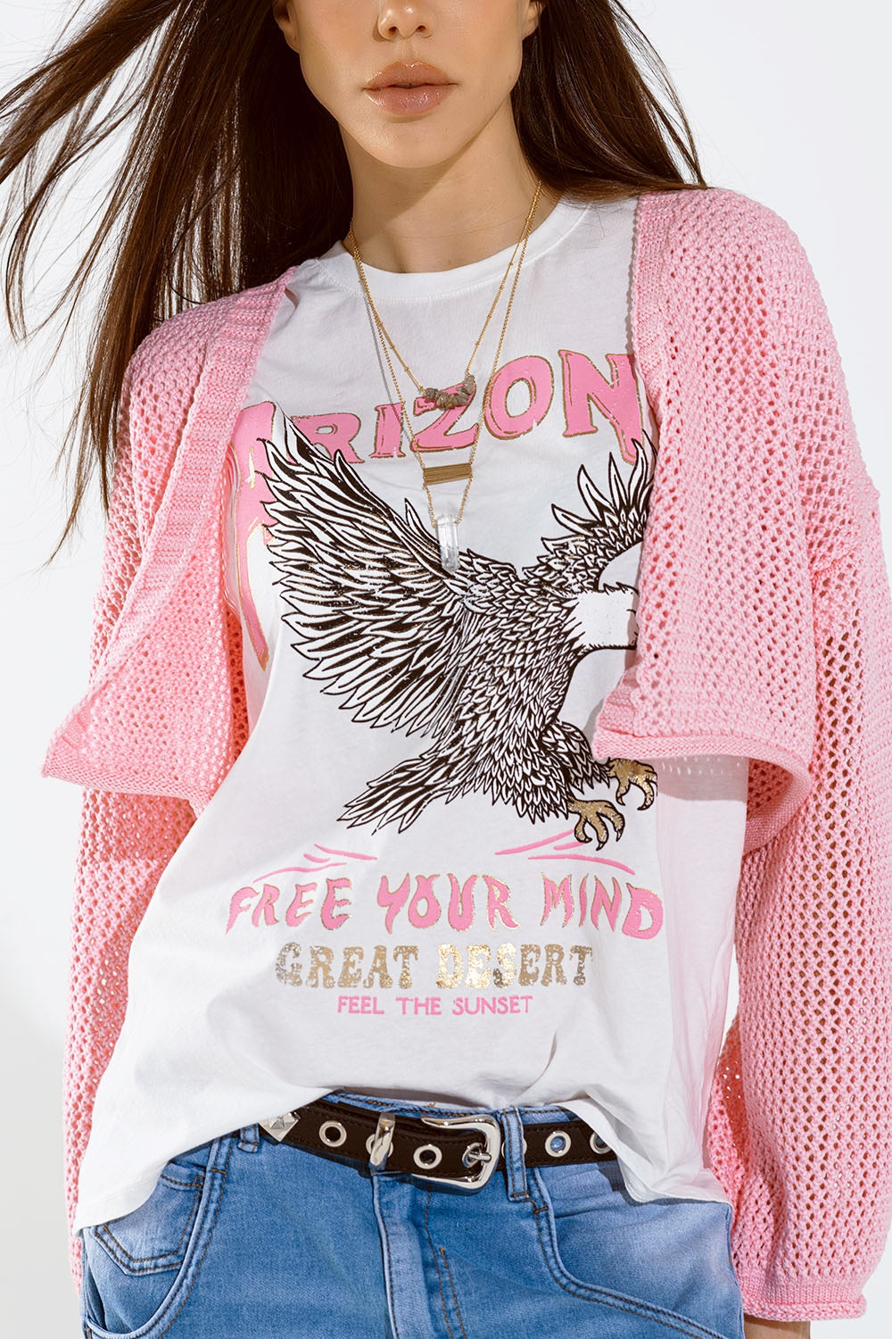 Rebeca básica de ganchillo en rosa bebé Q2