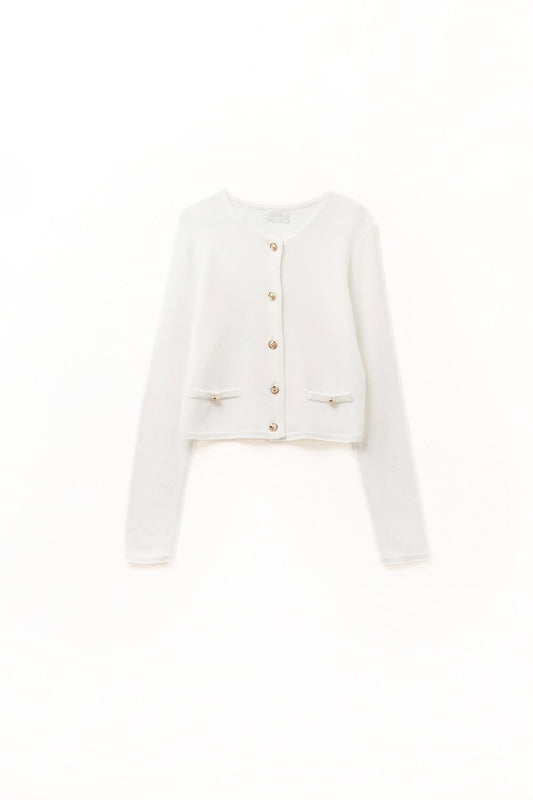 Q2 Rebeca blanca con botones dorados