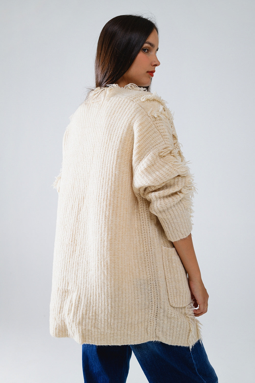 Rebeca Boho Crudo Con Bolsillos Delanteros Q2