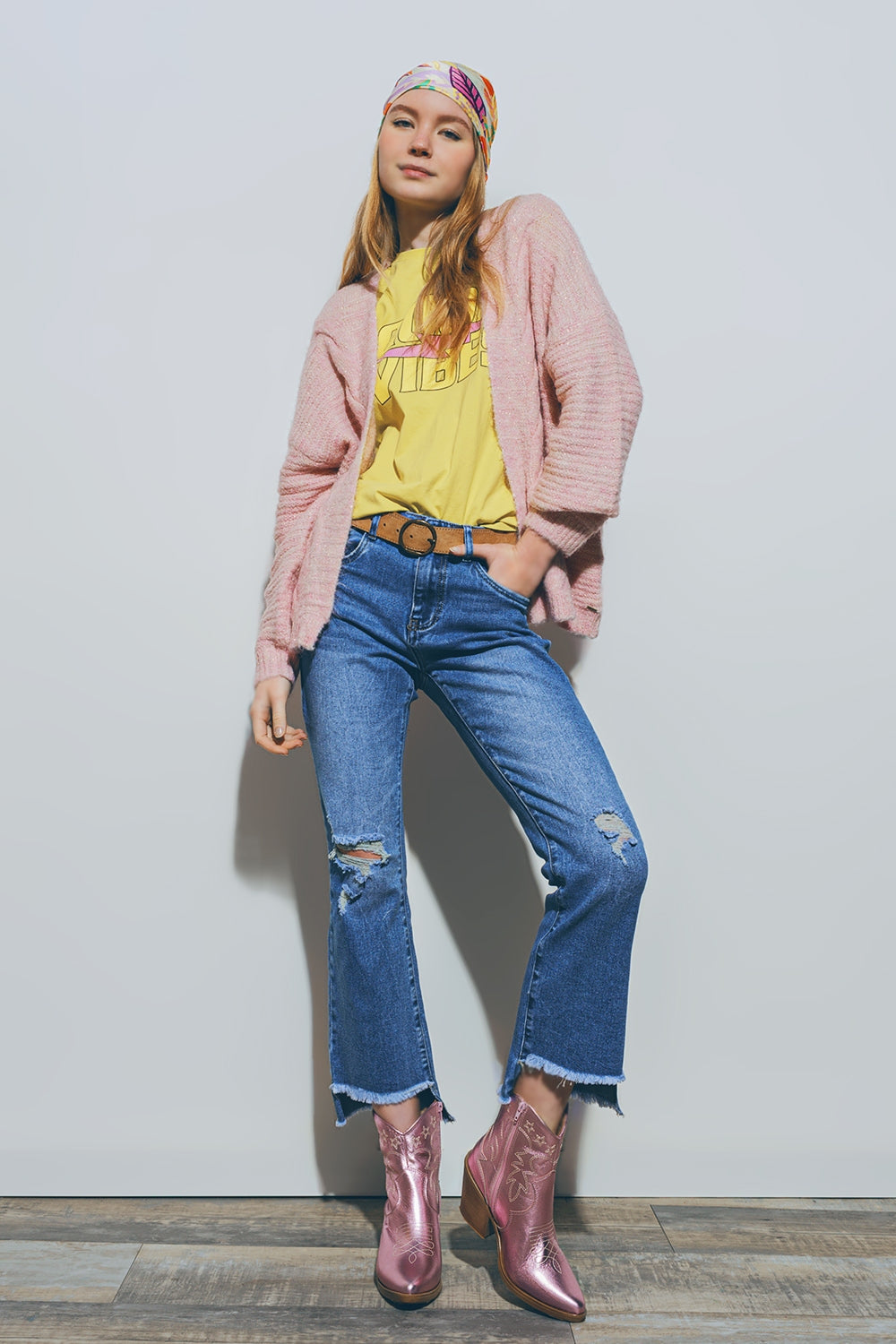 Rebeca de punto rosa Q2