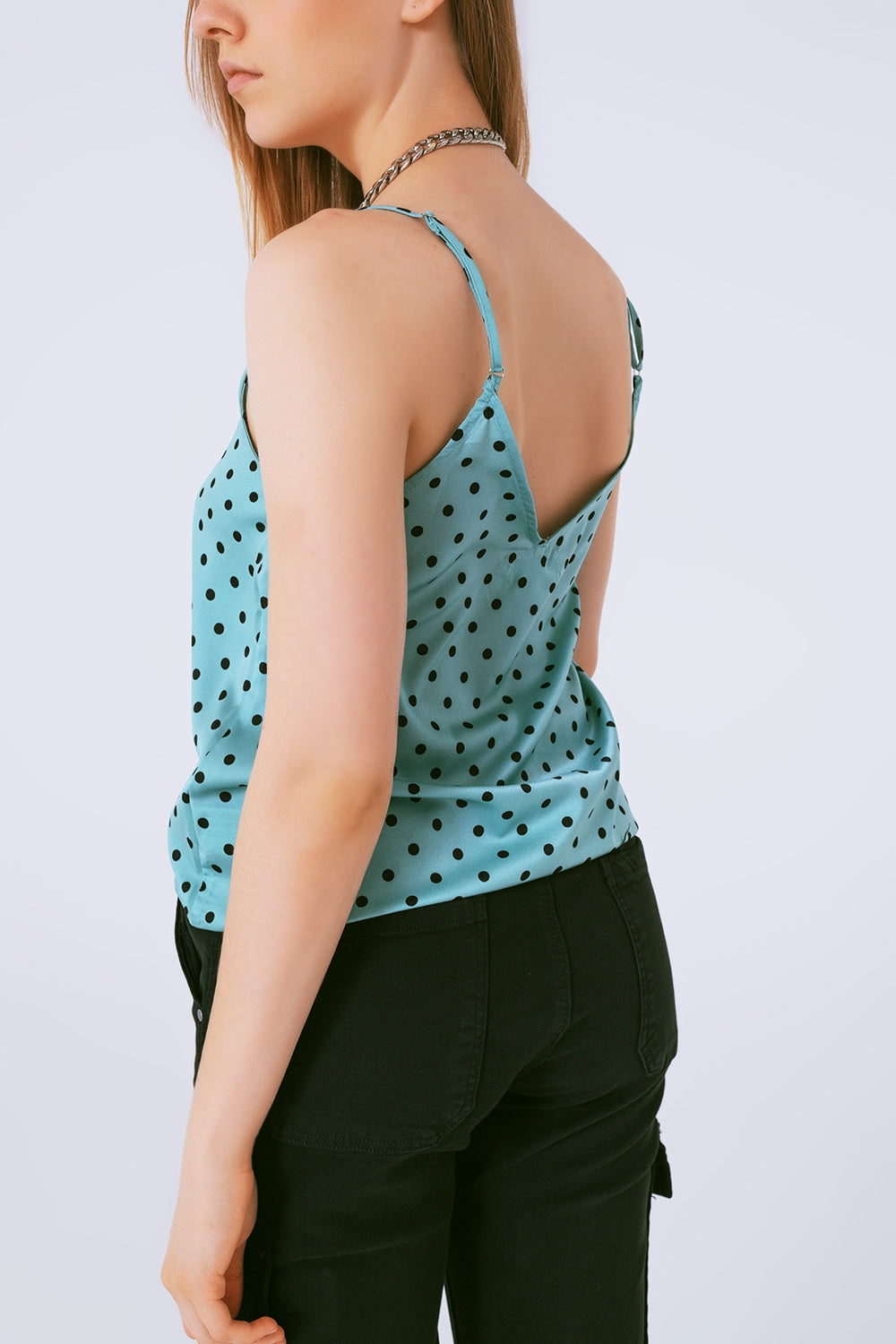 Top de lunares verde Q2