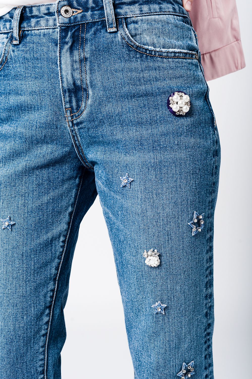 Vaquero mom con estrellas bordadas Q2