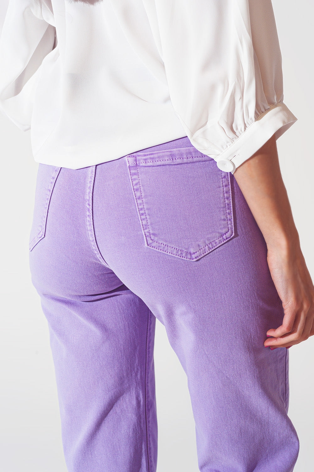 Vaquero morado de pernera ancha Q2