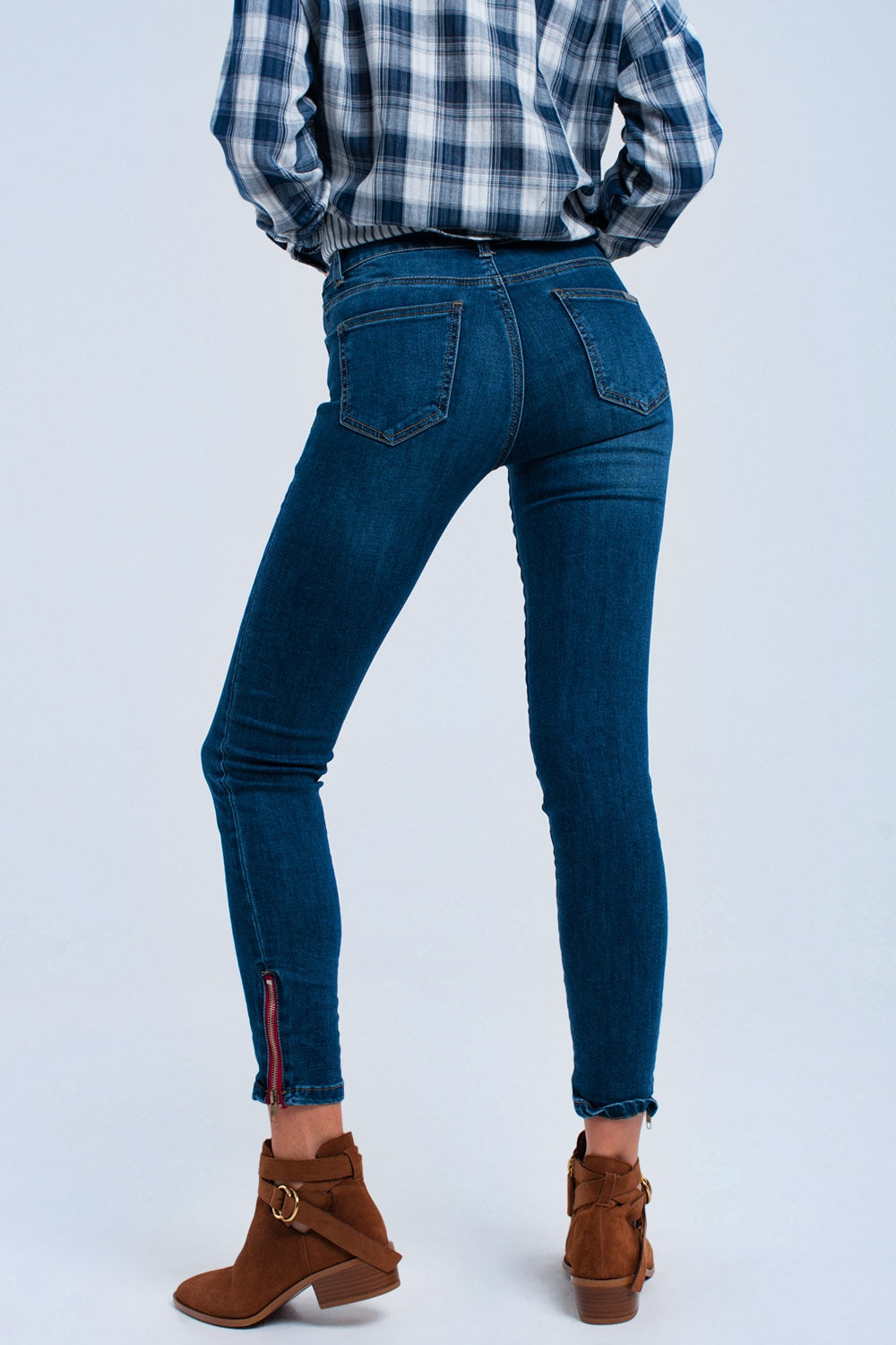 Vaquero skinny con cremallera Q2