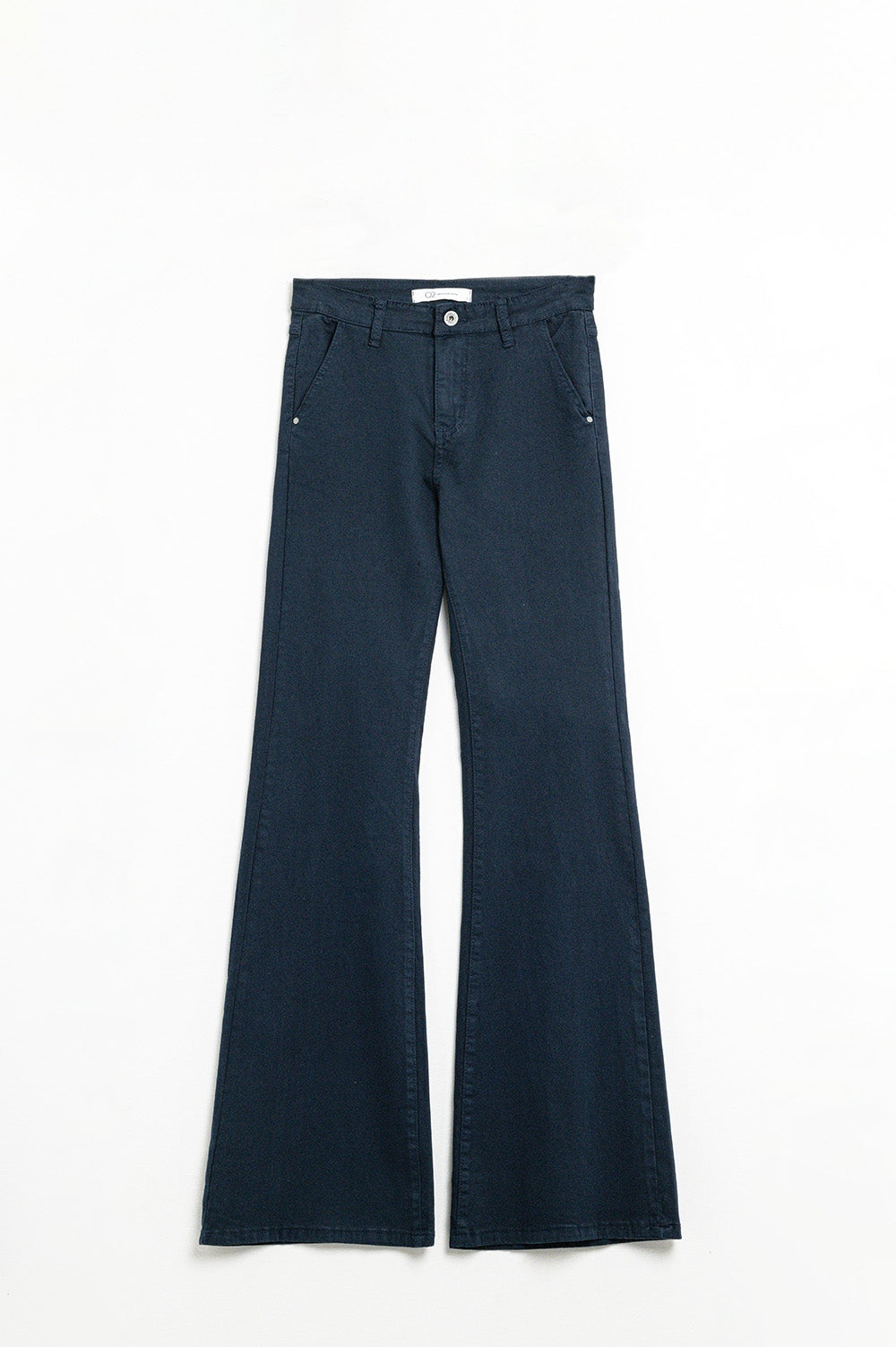 Vaqueros acampanados denim azul marino cómodos y elásticos Q2