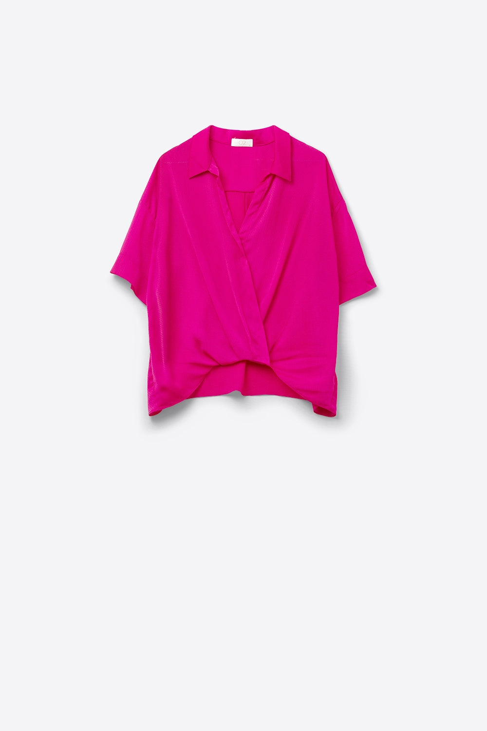 Wrap Front Shirt en fucsia Q2