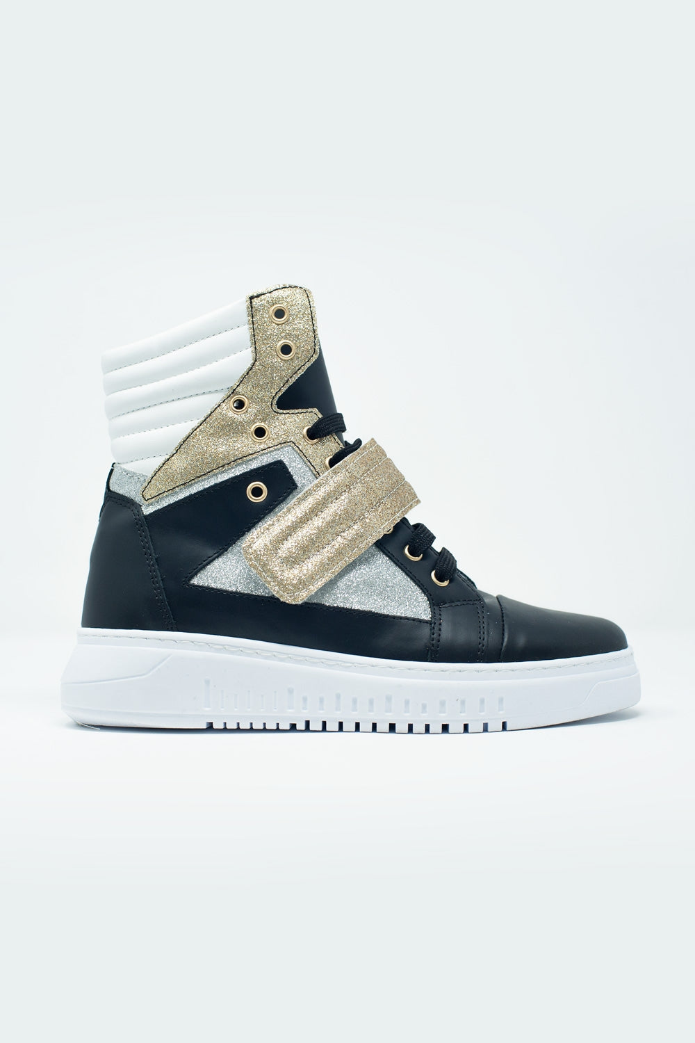 Zapatillas hi-top doradas Q2