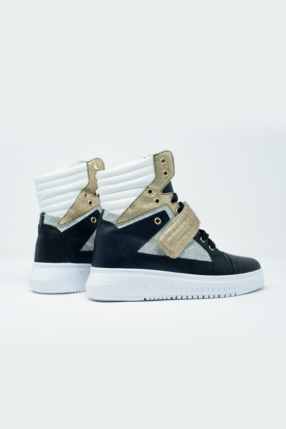 Zapatillas hi-top doradas Q2