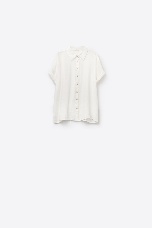 Q2 Blusa de manga corta en blanco