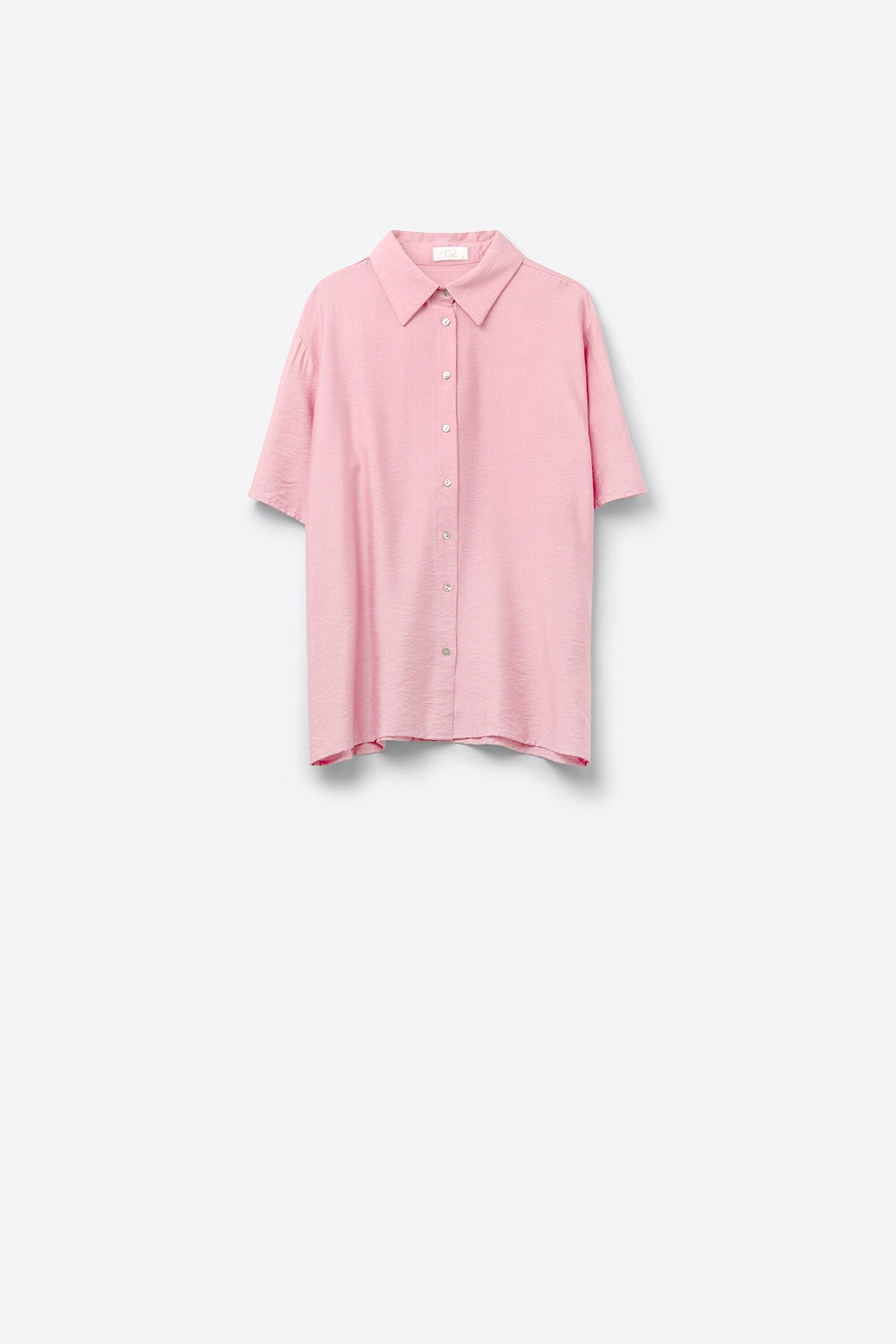 Blusa de manga corta en rosa claro Q2