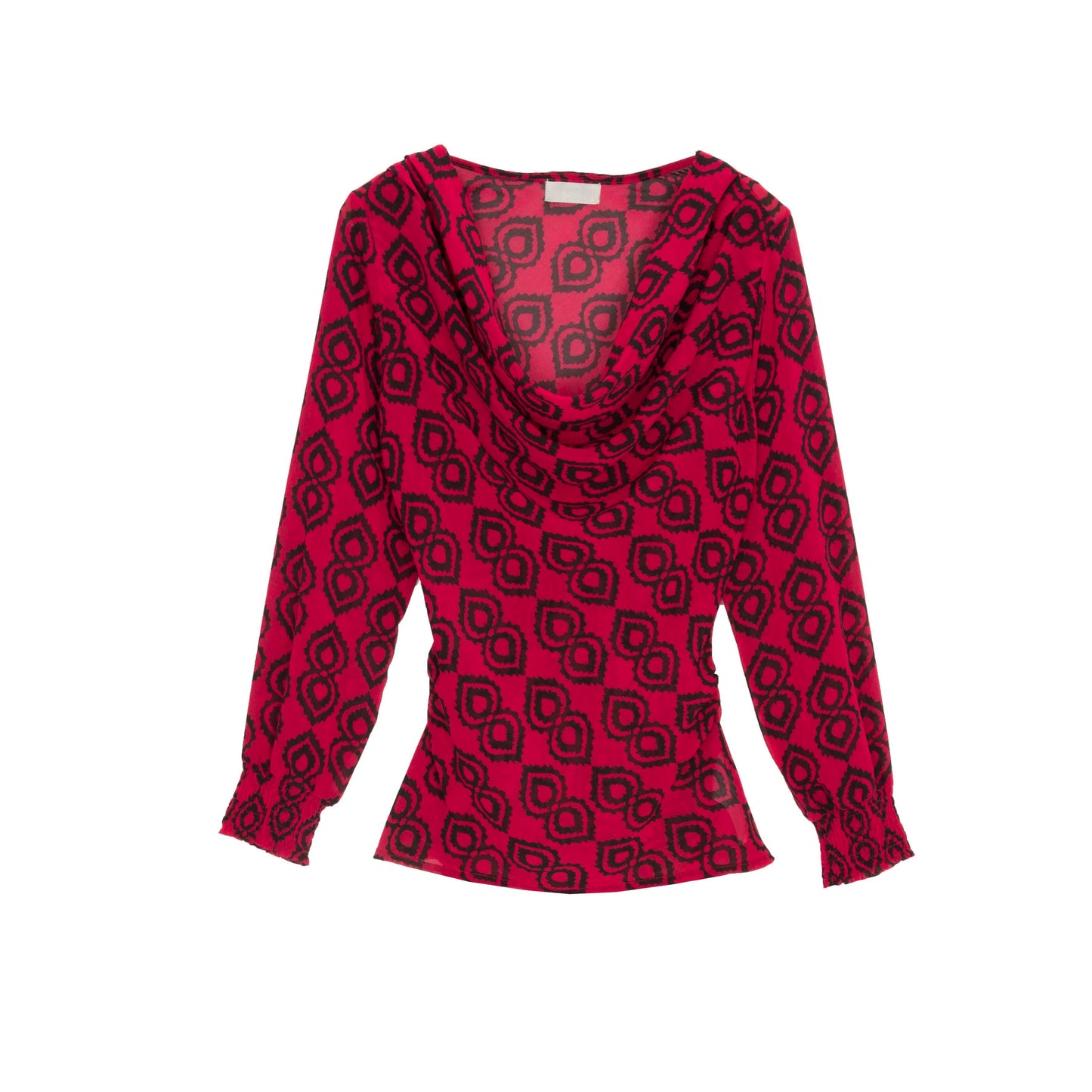 Blusa fucsia con mangas fruncidas Q2