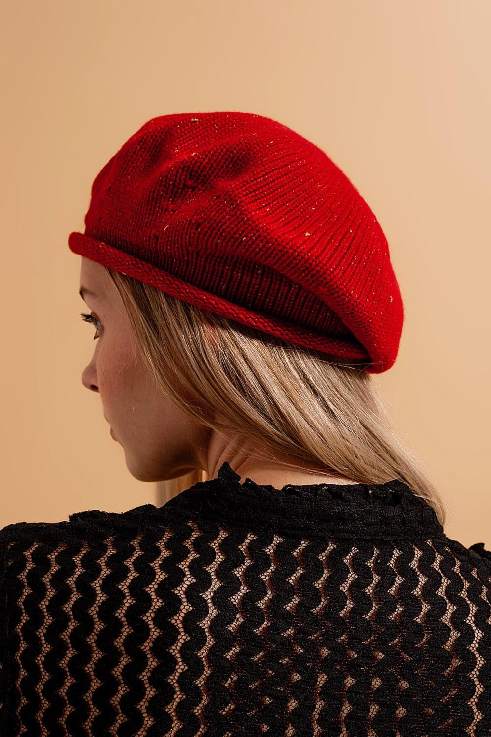 Boina de lana en rojo Q2