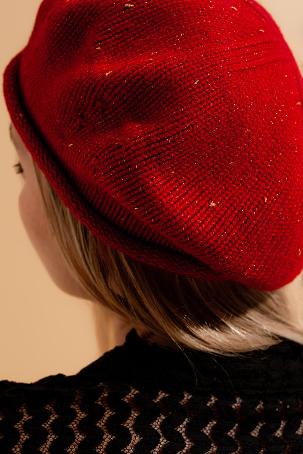 Boina de lana en rojo Q2