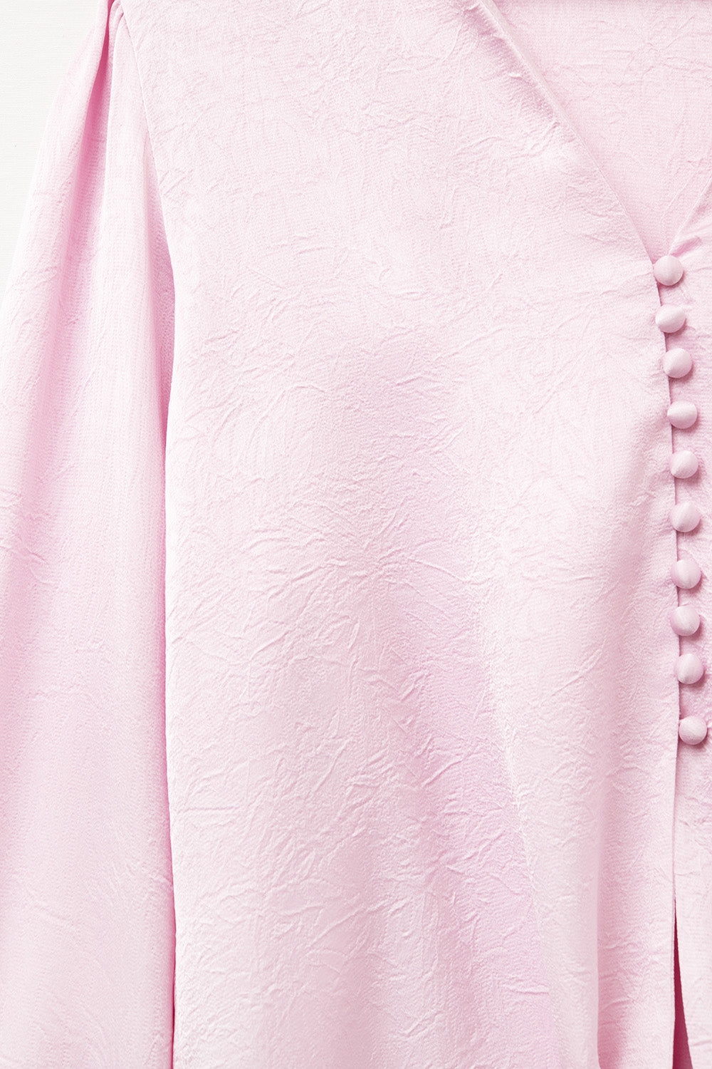 Camisa Corta En rosa Con nudo Q2
