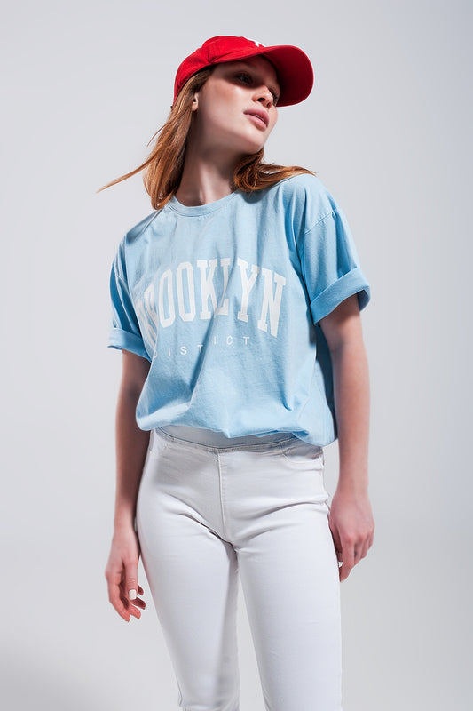 Q2 Camiseta azul Brooklyn