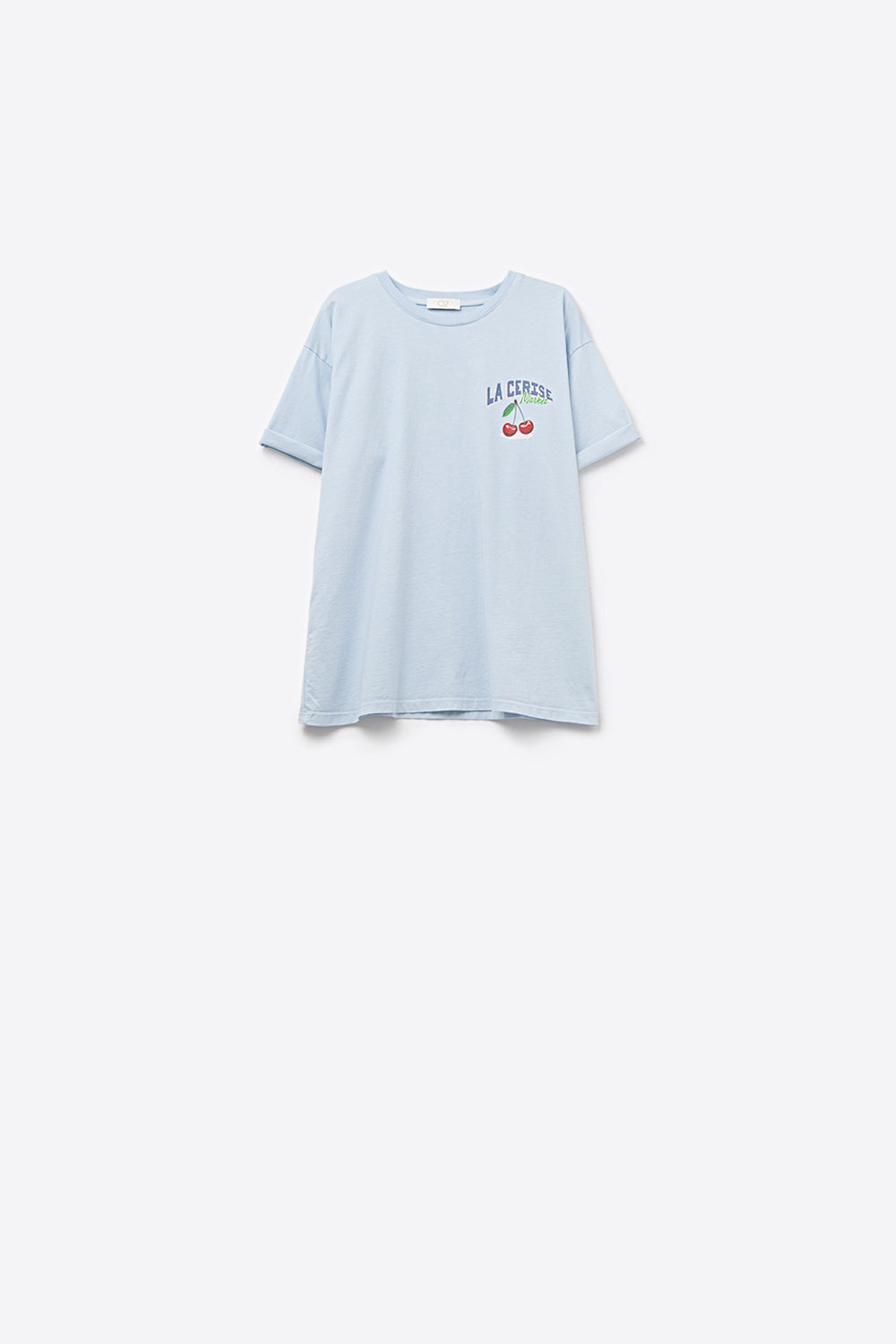 Q2 Camiseta azul con gráfico La Cerise Market Saint-Tropez