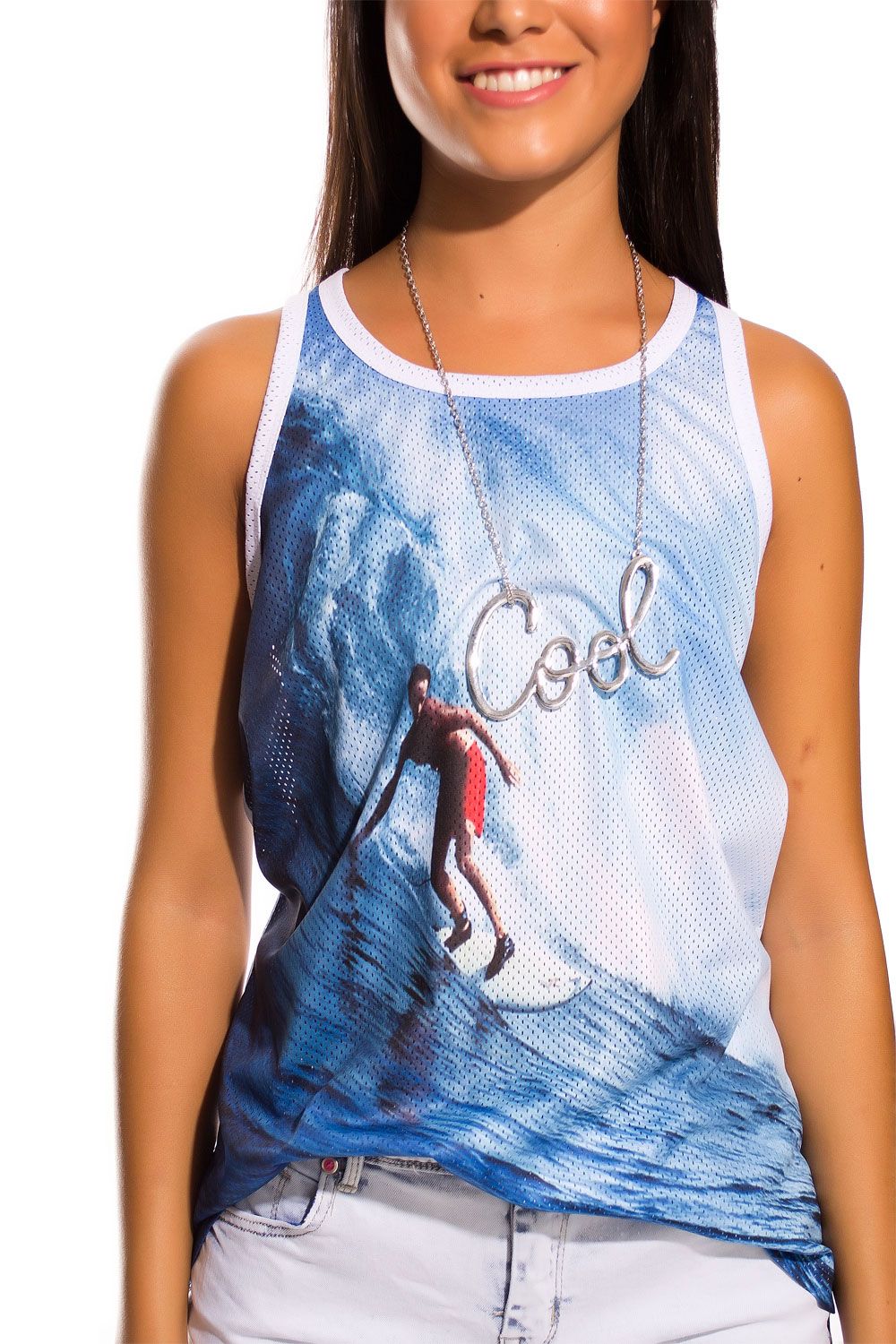 Camiseta con estampado foto surf Q2