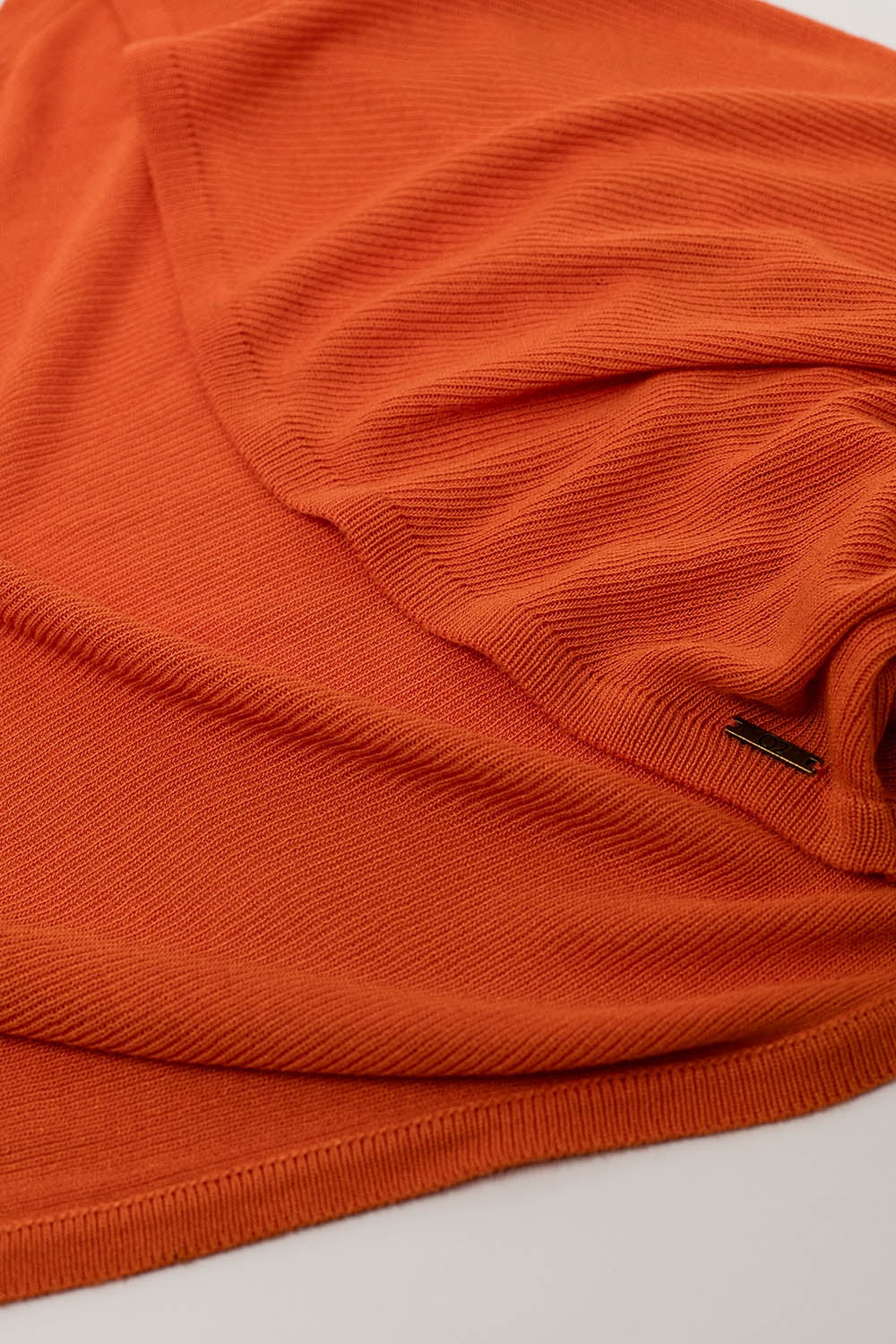 cárdigan bolero de punto fino naranja Q2