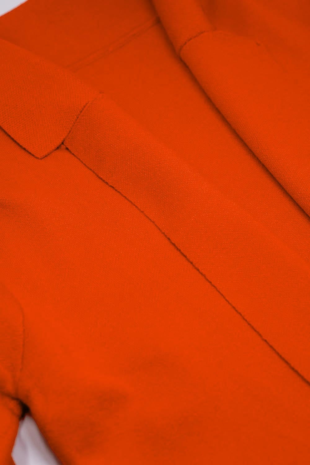 Cárdigan maxi de cuello oversize en naranja Q2
