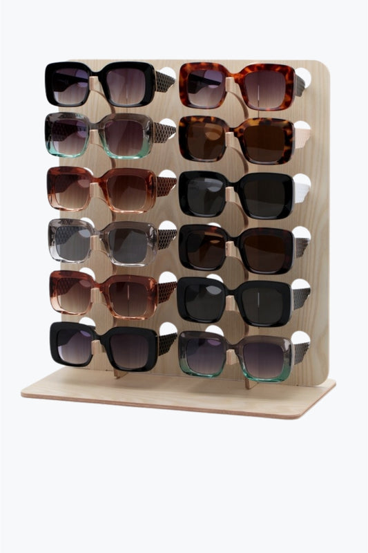 Q2 Expositor de gafas de sol de 12 ranuras