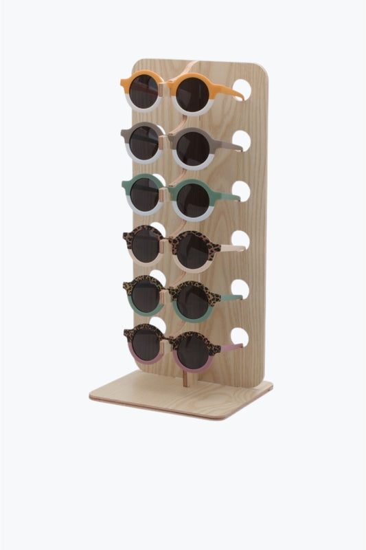 Q2 Expositor de gafas de sol de 6 ranuras