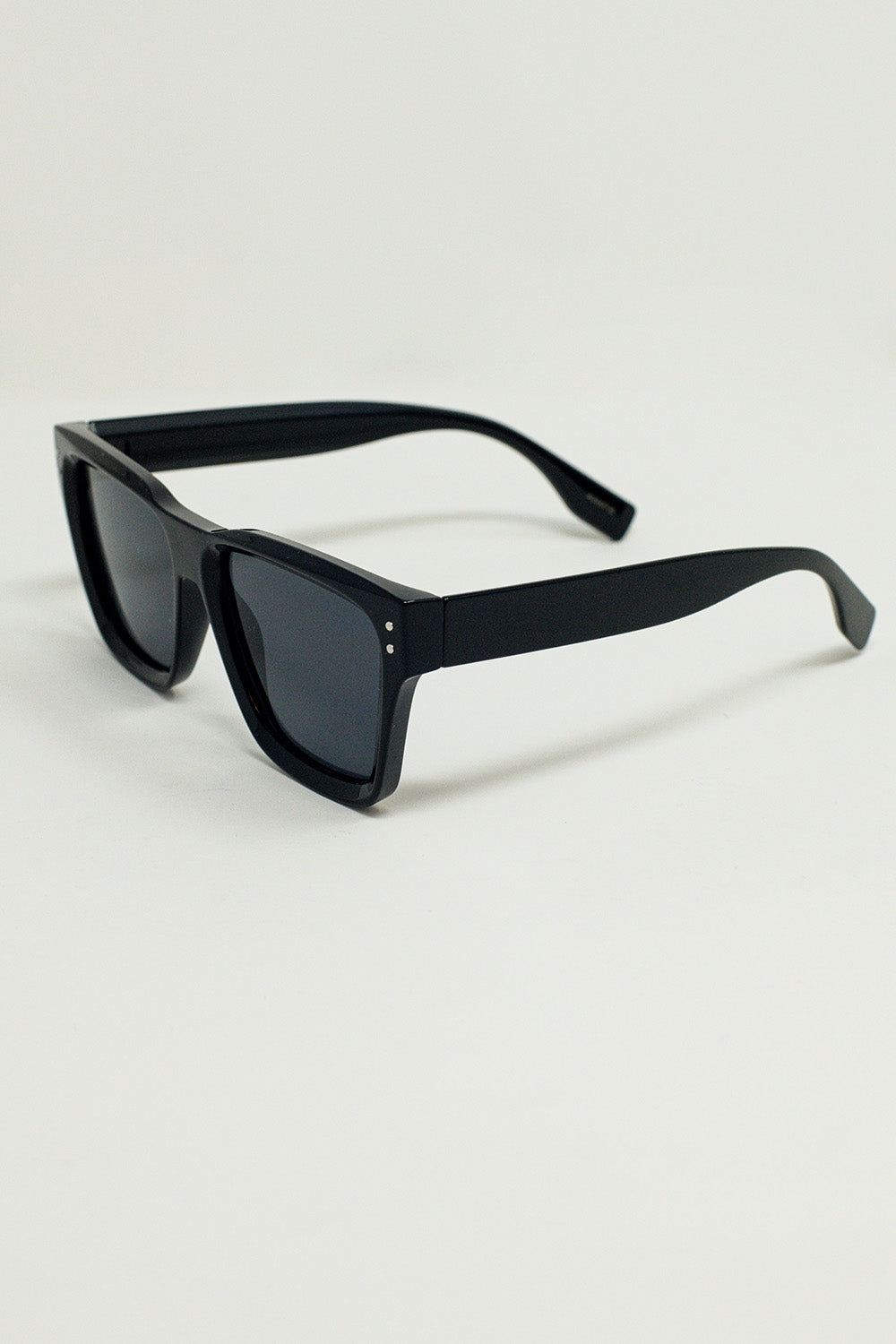Gafas de sol cuadradas gruesas negras Q2