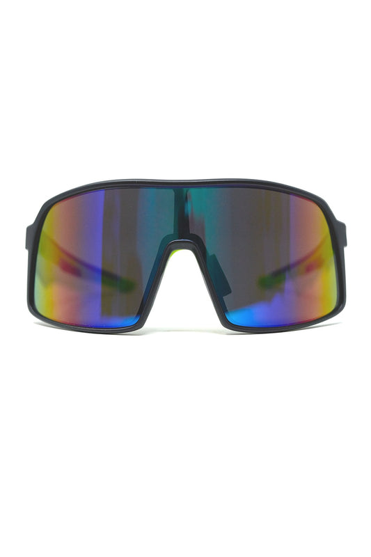 Q2 Gafas de sol deportivas polarizadas en azul rojo degradado