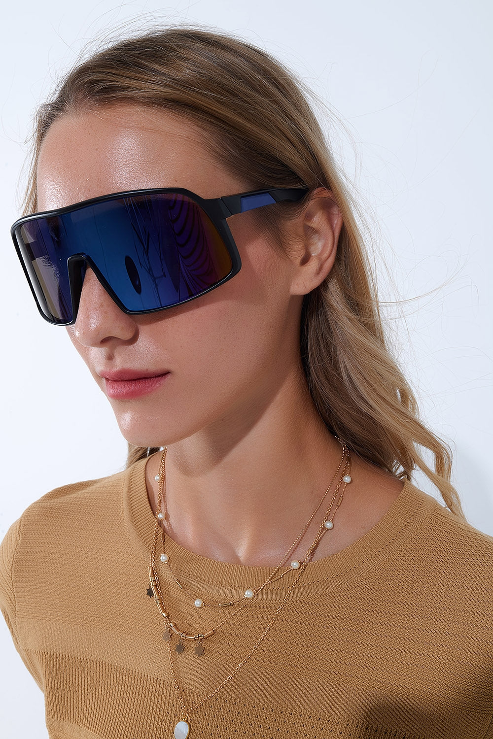 Gafas de sol deportivas polarizadas en azul Q2