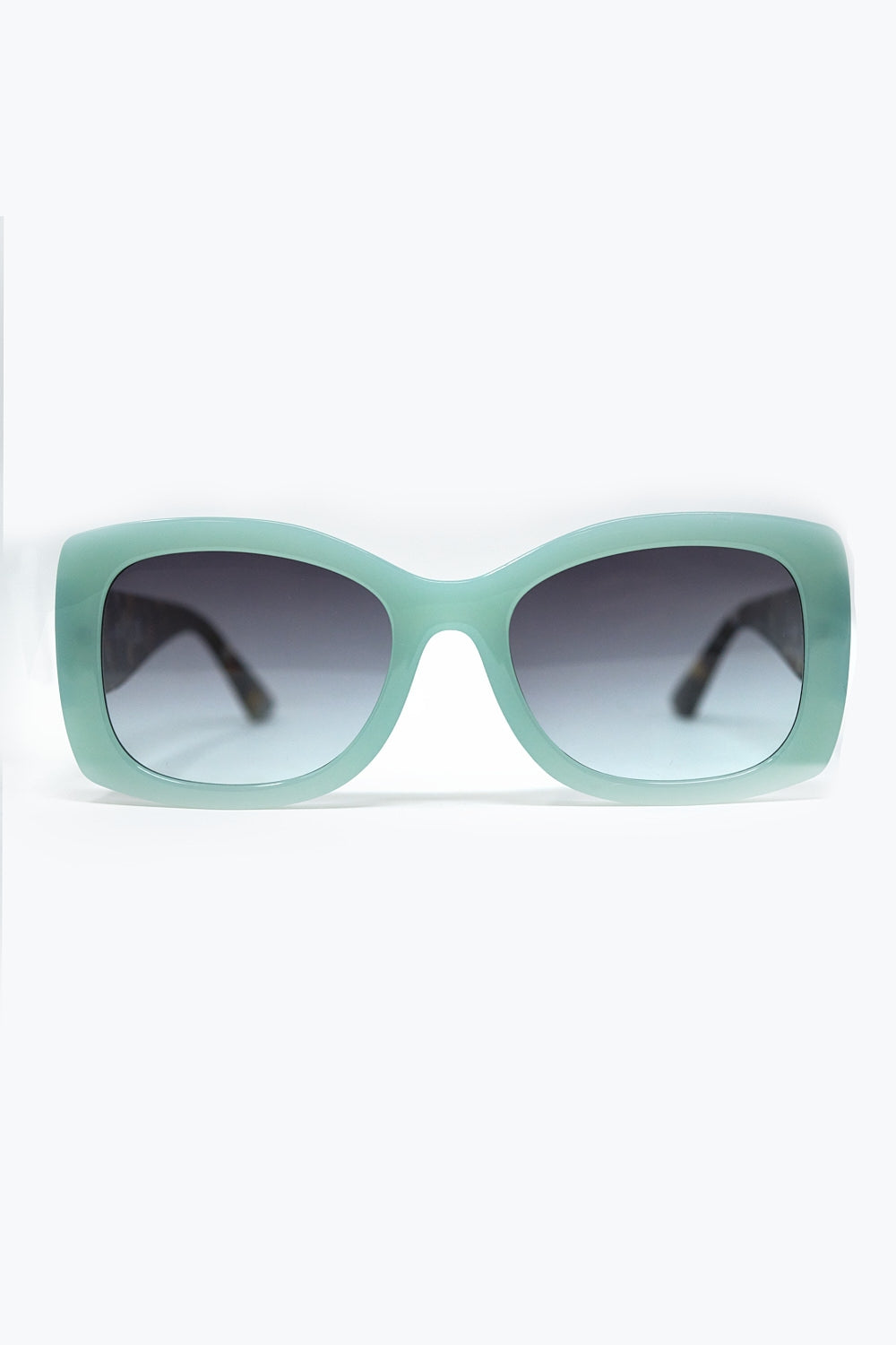 Q2 Gafas de sol ovaladas de acetato verde menta