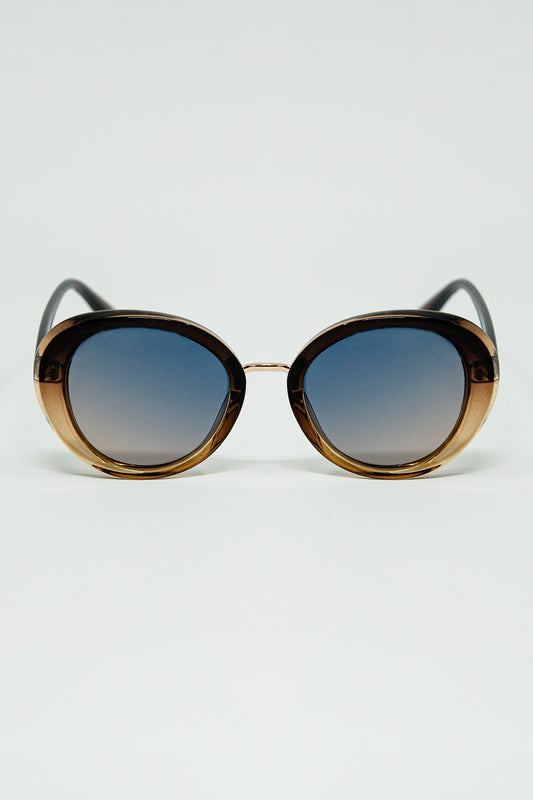 Q2 Gafas de sol ovaladas Golden Sunset Spot