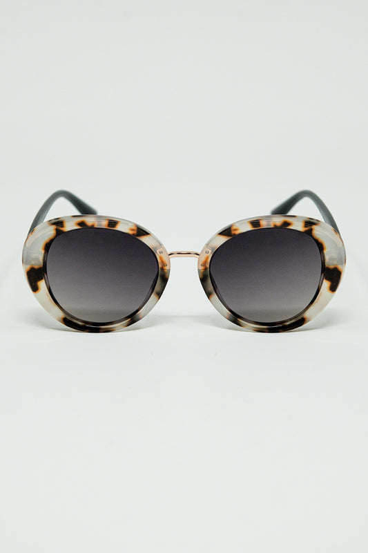Q2 Gafas de sol ovaladas Sunset Spot beige