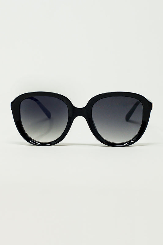 Q2 Gafas de sol redondas grandes en negro