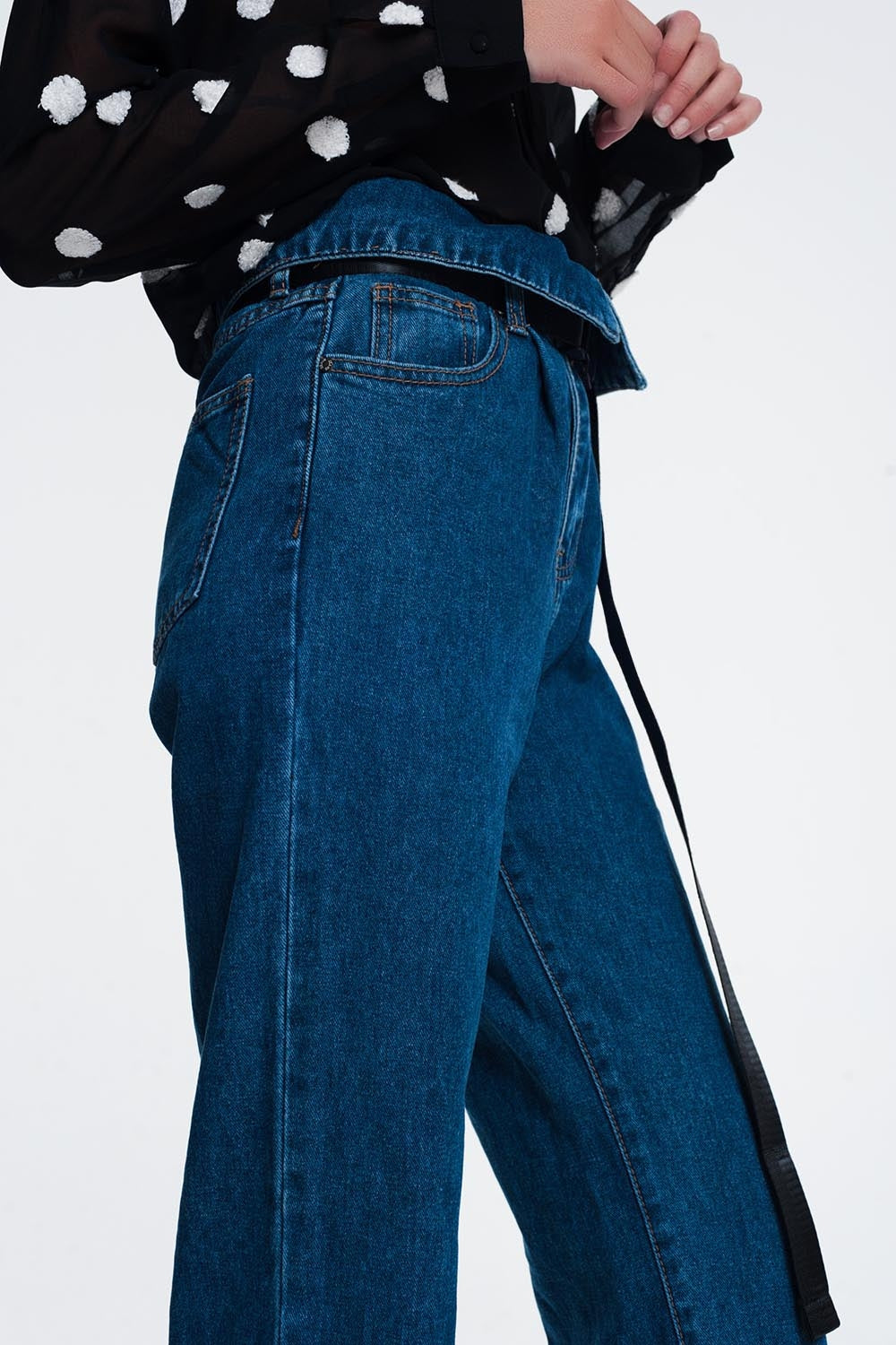 Jeans estilo paper bag Q2
