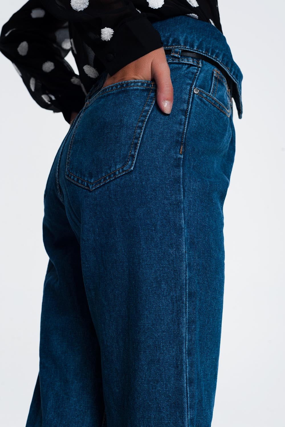 Jeans estilo paper bag Q2
